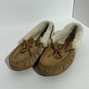 Minnetonka Women's Camp Collar Moc Moccasin Slippers Size 8